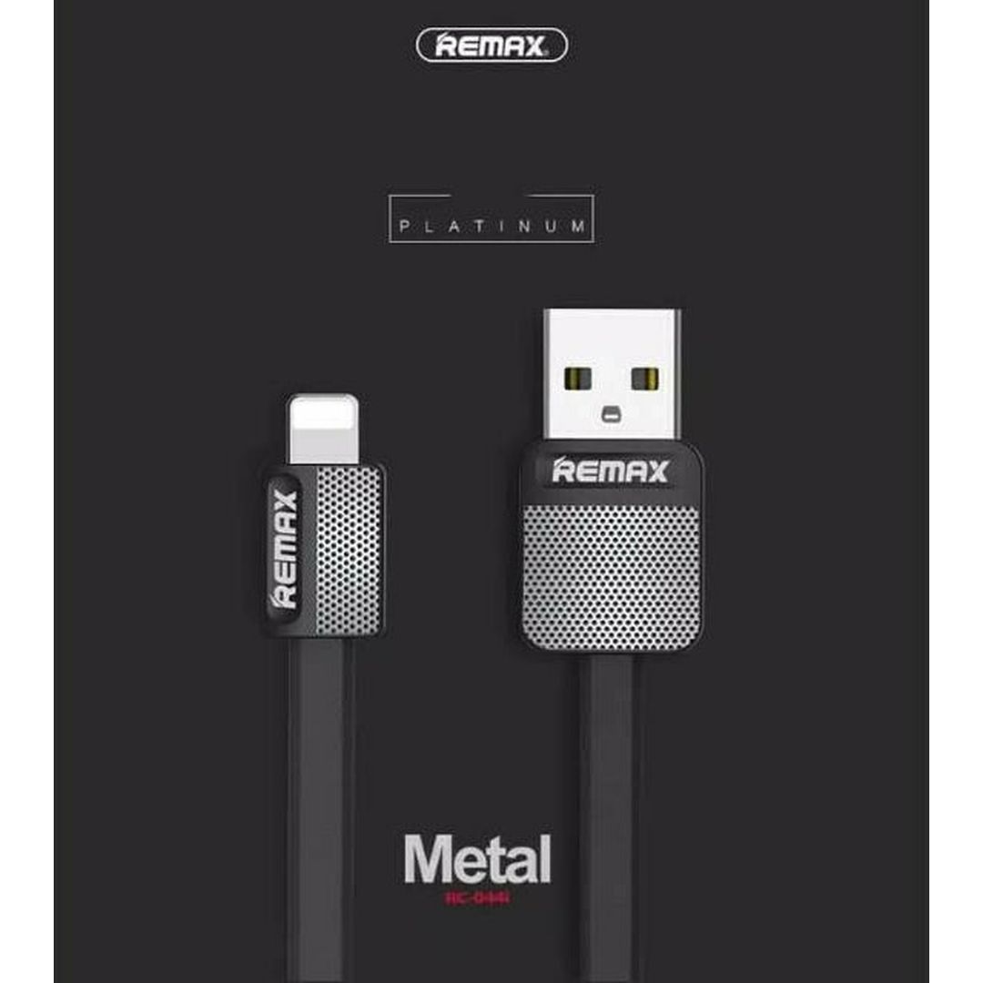 Remax Flat USB to Lightning Cable Μαύρο 1m (Platinum)