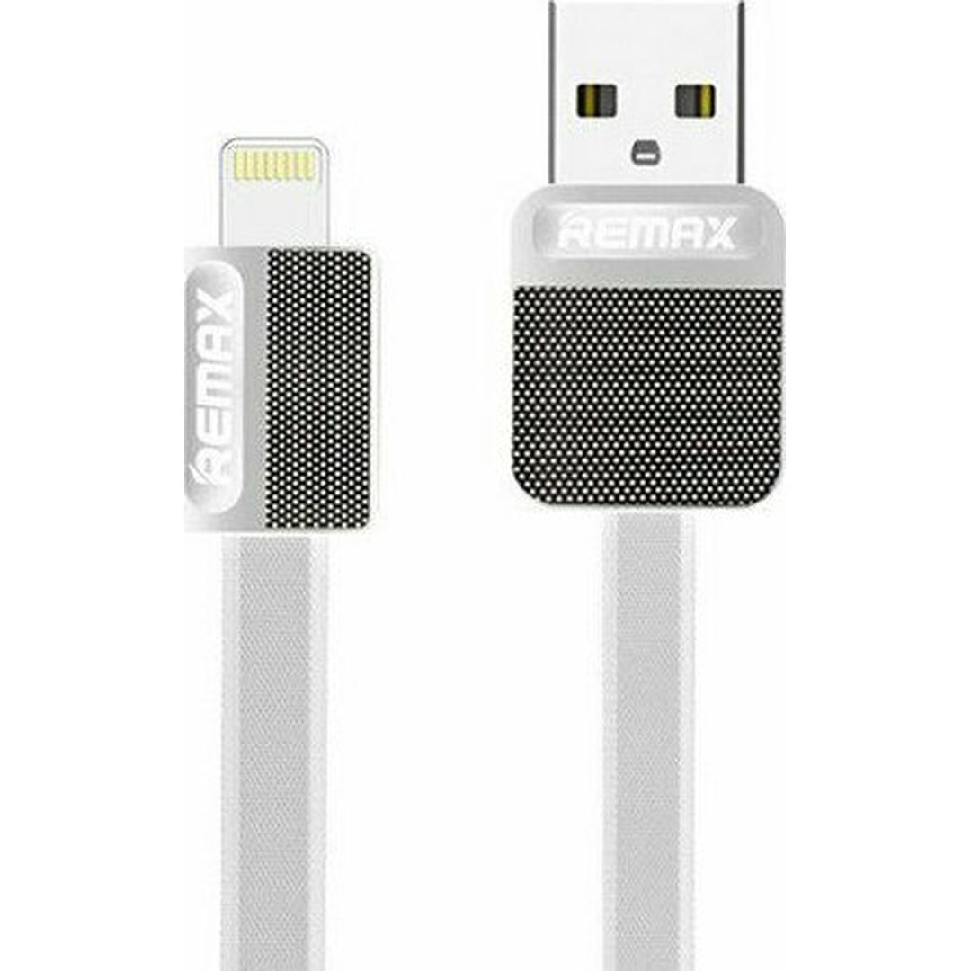Remax Flat USB to Lightning Cable Λευκό 1m (Platinum)