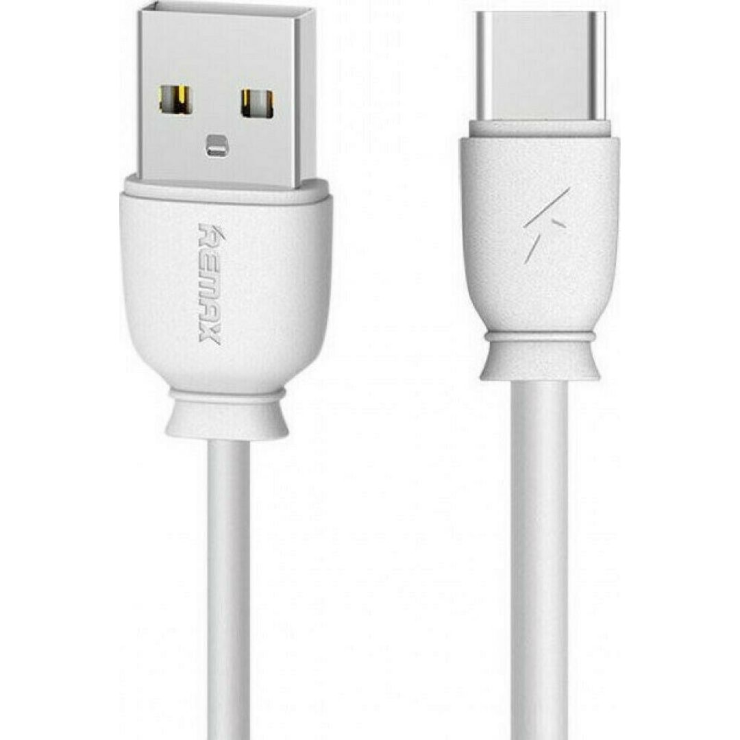 Remax RC-163A USB 2.0 Cable USB-C male - USB-A male Λευκό 1m