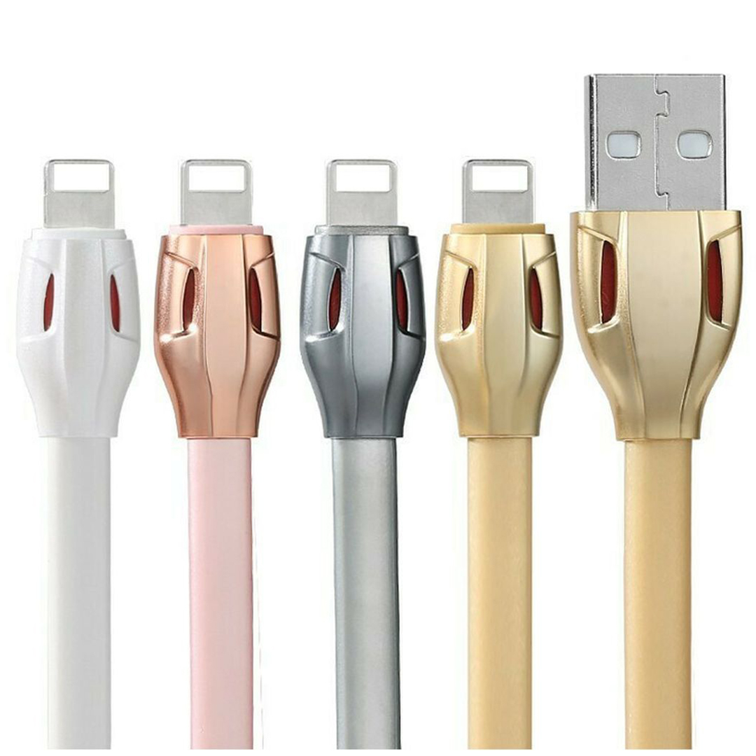 Remax Flat USB to Lightning Cable Γκρι 1m (Laser)