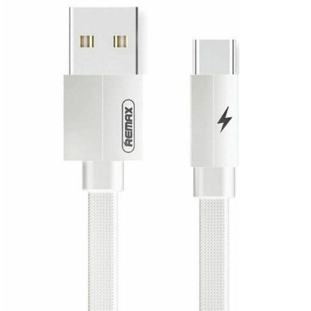 Remax Flat USB 2.0 Cable USB-C male - USB-A male Λευκό 2m (Kerolla)