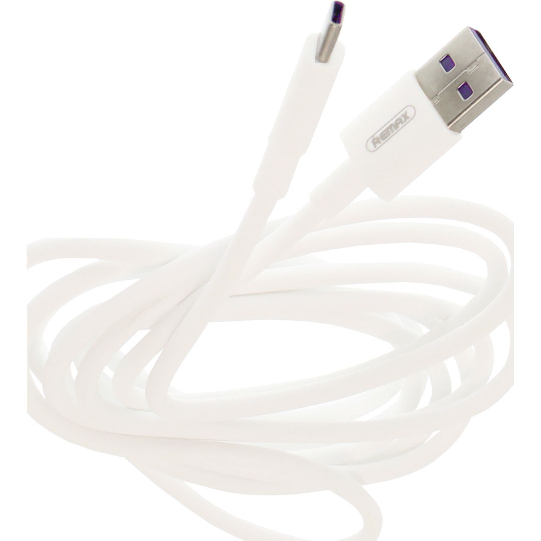 Remax USB 2.0 Cable USB-C male - USB-A male Λευκό 2m (RC-183A)