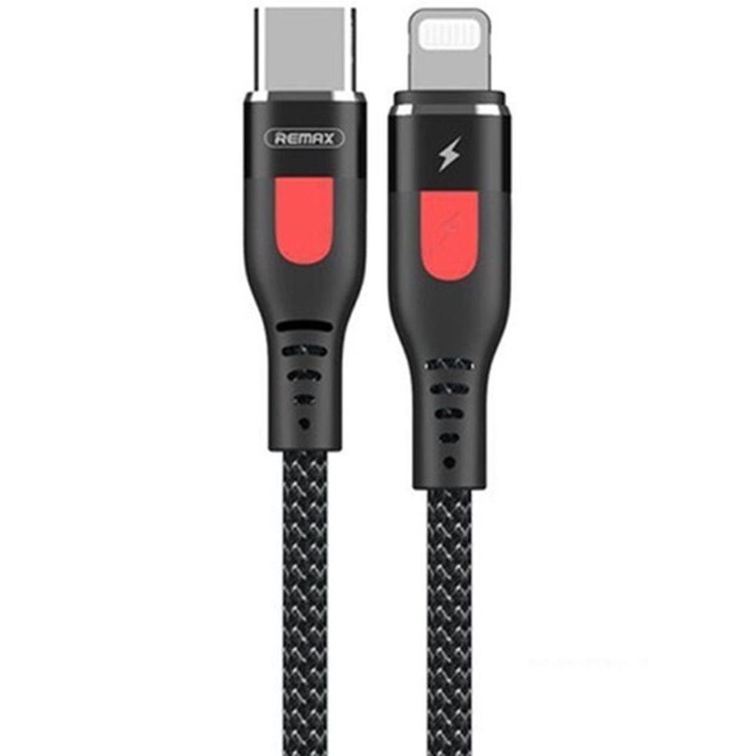 Remax RC-188I Braided USB-C to Lightning Cable 20W Μαύρο 1m