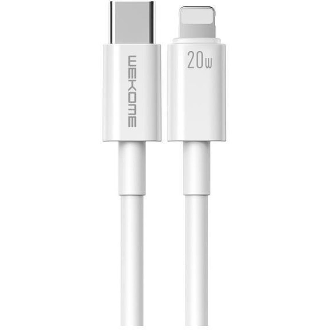 WK WDC-168 USB-C to Lightning Cable 20W Λευκό 1m