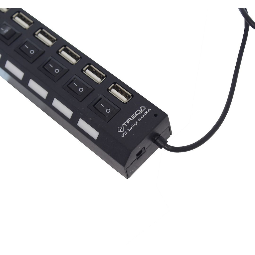 Treqa USB 3.0 Hub 7 Θυρών με σύνδεση USB-A