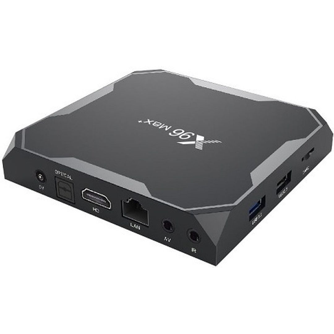 TV Box X96 Max+ 8K UHD με WiFi USB 2.0 / USB 3.0 4GB RAM και 32GB Αποθηκευτικό Χώρο με Λειτουργικό Android 9.0