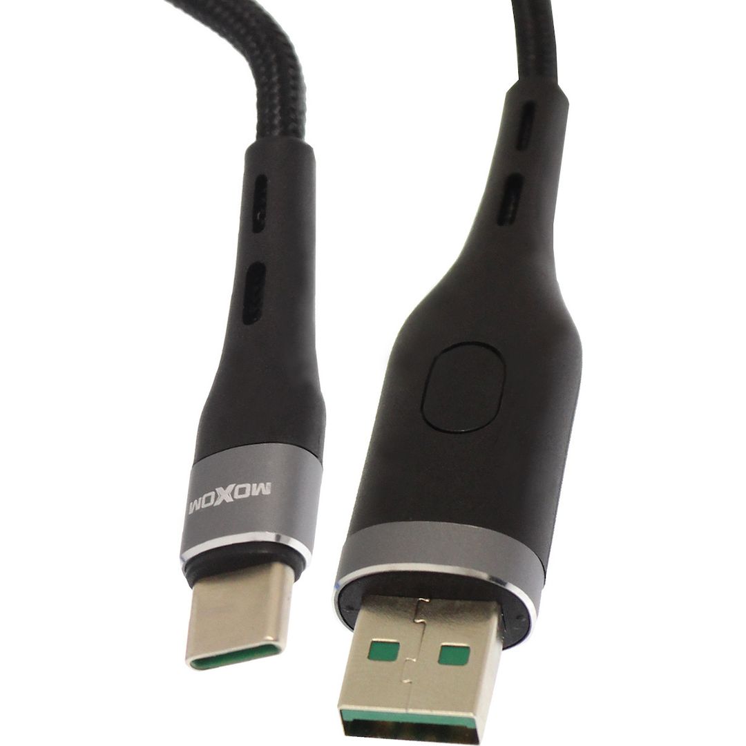 Moxom MX-CB39 USB 2.0 Cable USB-C male - USB-A male Μαύρο 1m