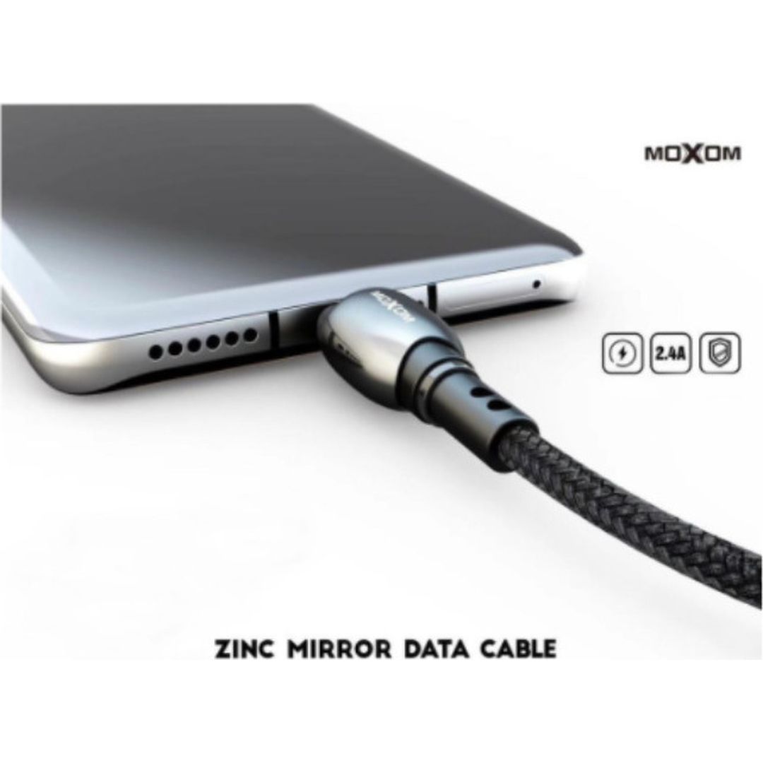 MX-CB43 Braided USB 2.0 Cable USB-C male - USB-A male Μαύρο 3m