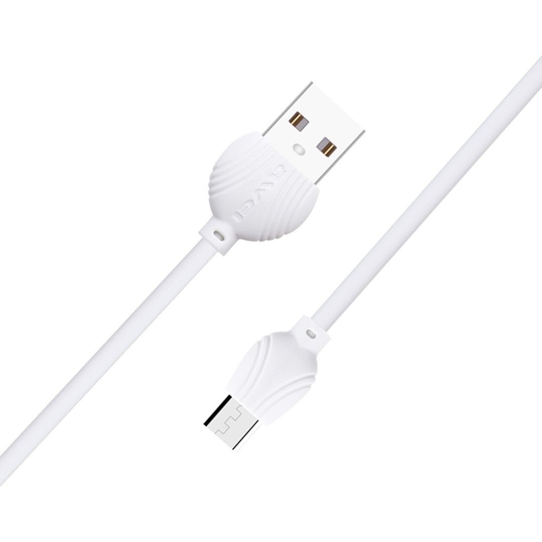 Awei Regular USB 2.0 to micro USB Cable Λευκό 1m (CL-61)