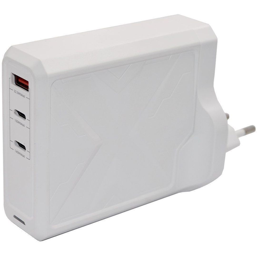 Remax Φορτιστής Χωρίς Καλώδιο με Θύρα USB-A και 2 Θύρες USB-C 140W Power Delivery Λευκός (RP-U106)