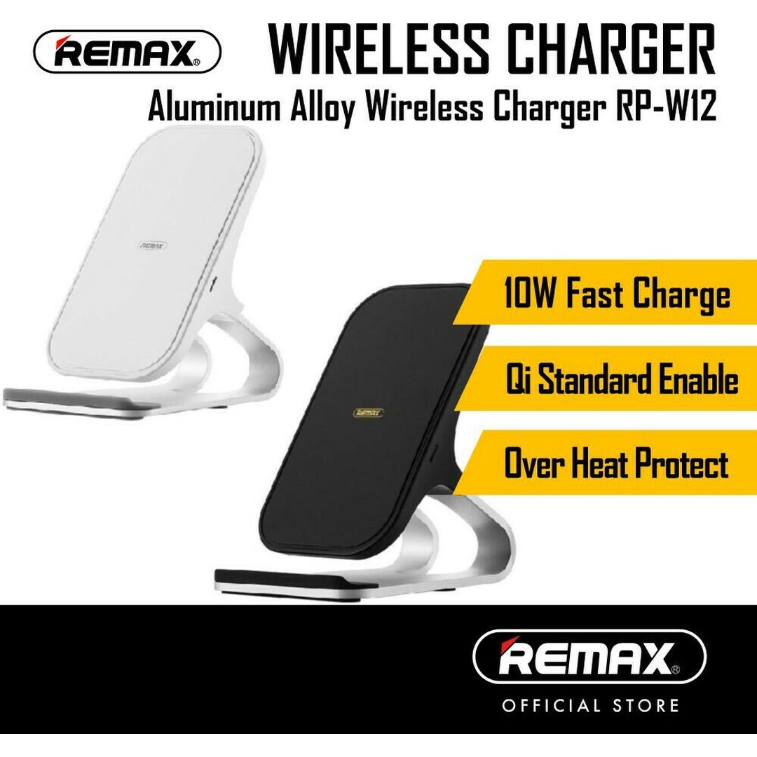 Remax Ασύρματος Φορτιστής (Qi Pad) 10W Μαύρος (RP-W12)