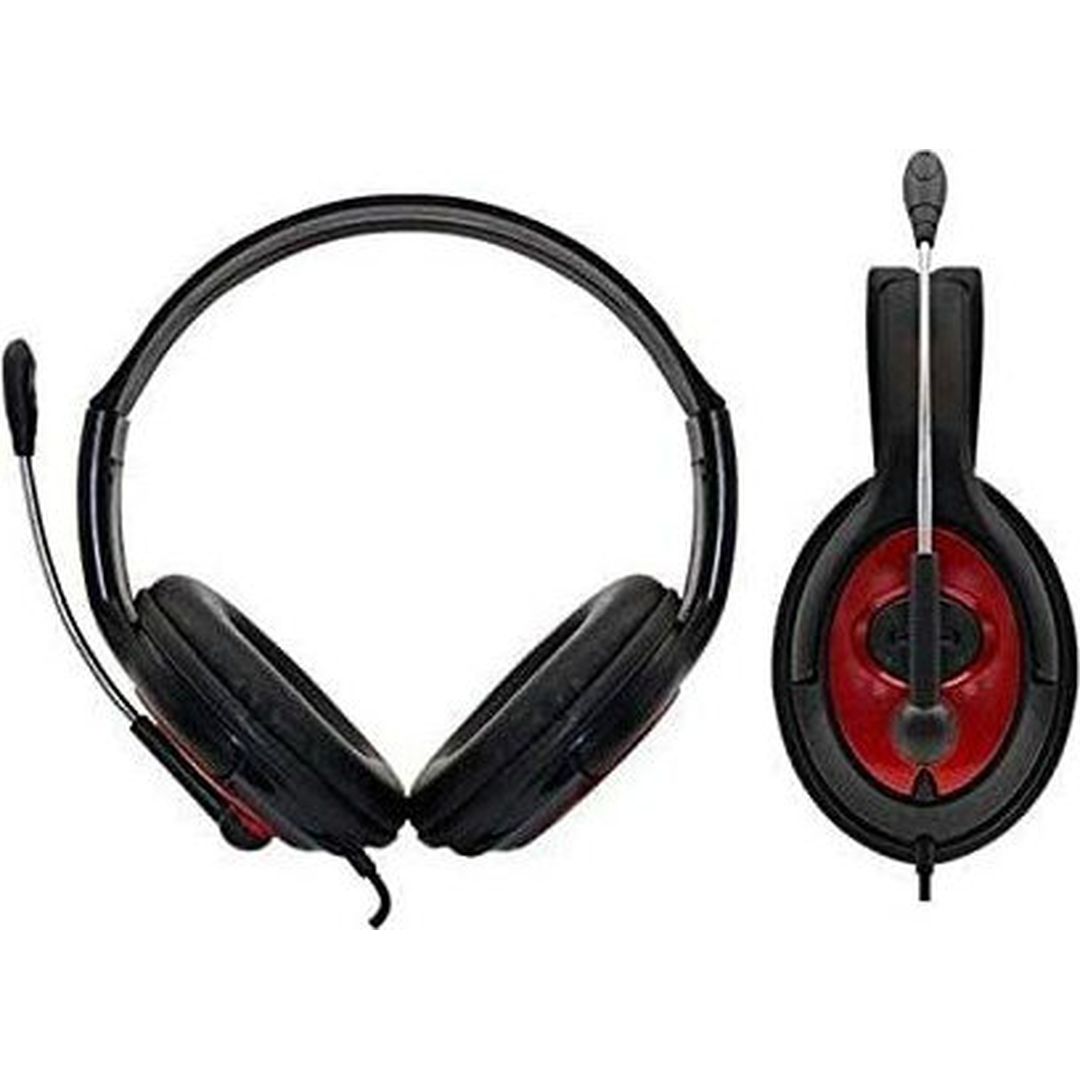 Komc S66 On Ear Gaming Headset με σύνδεση 3.5mm Red