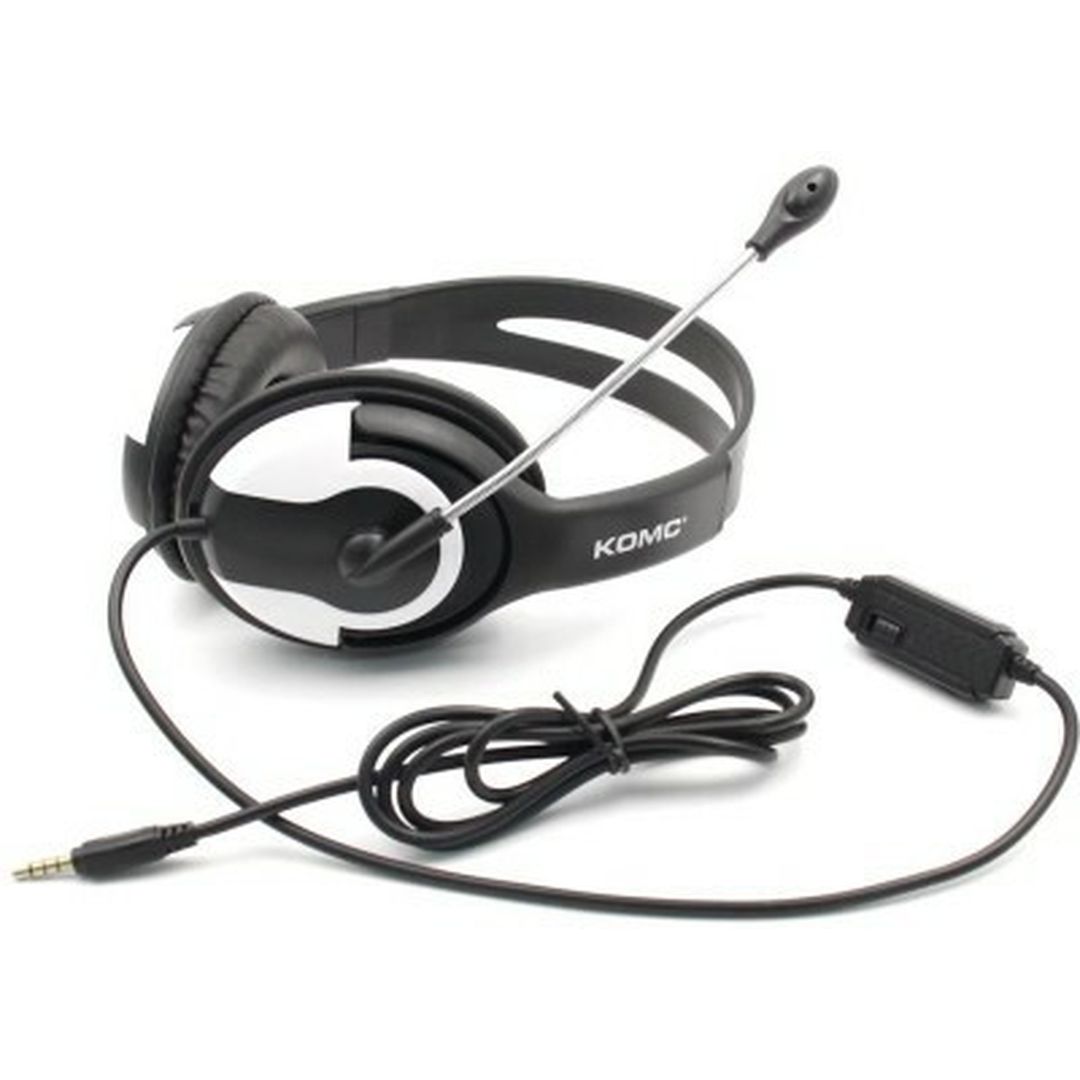 Komc S66 On Ear Gaming Headset με σύνδεση 3.5mm Λευκό