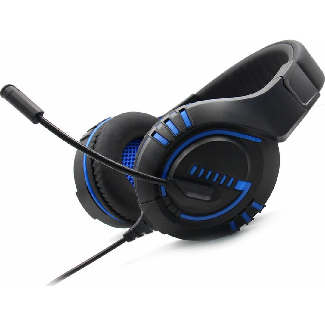 Komc G325 Over Ear Gaming Headset με σύνδεση USB / 3.5mm Black/Blue