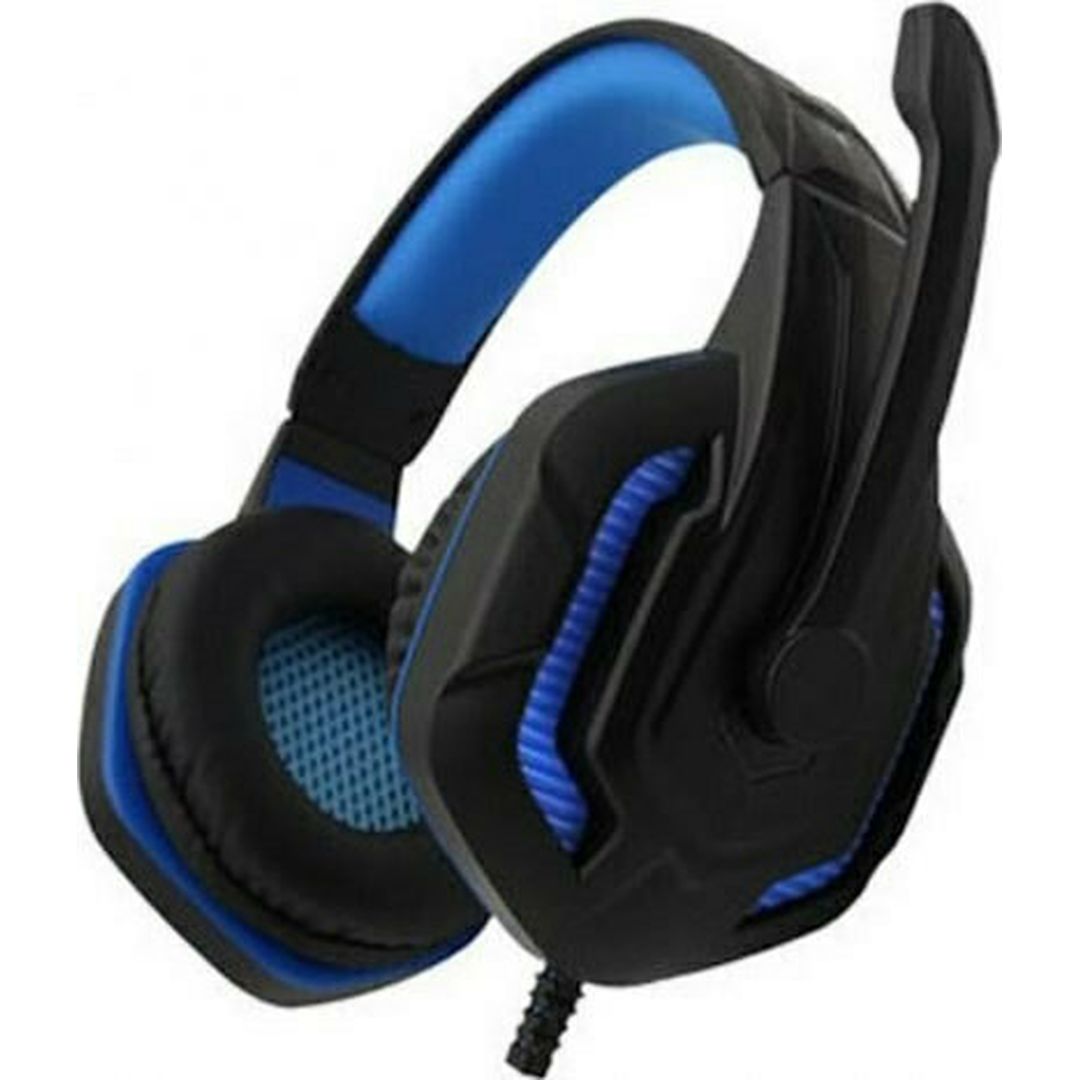 Komc G20 Over Ear Gaming Headset με σύνδεση 2x3.5mm / USB Μπλε