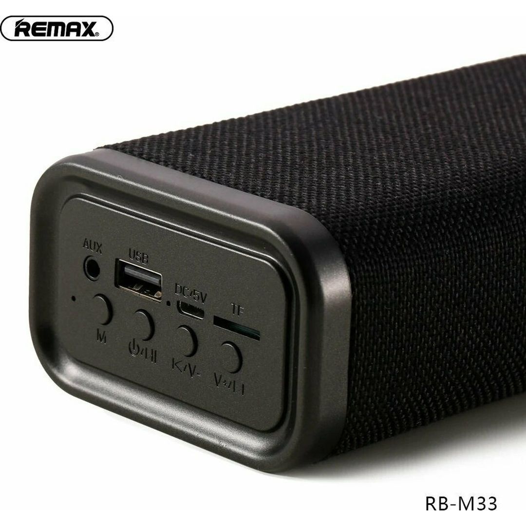 Remax RB-M33 Ηχείο Bluetooth 10W με Διάρκεια Μπαταρίας έως 6 ώρες Μαύρο