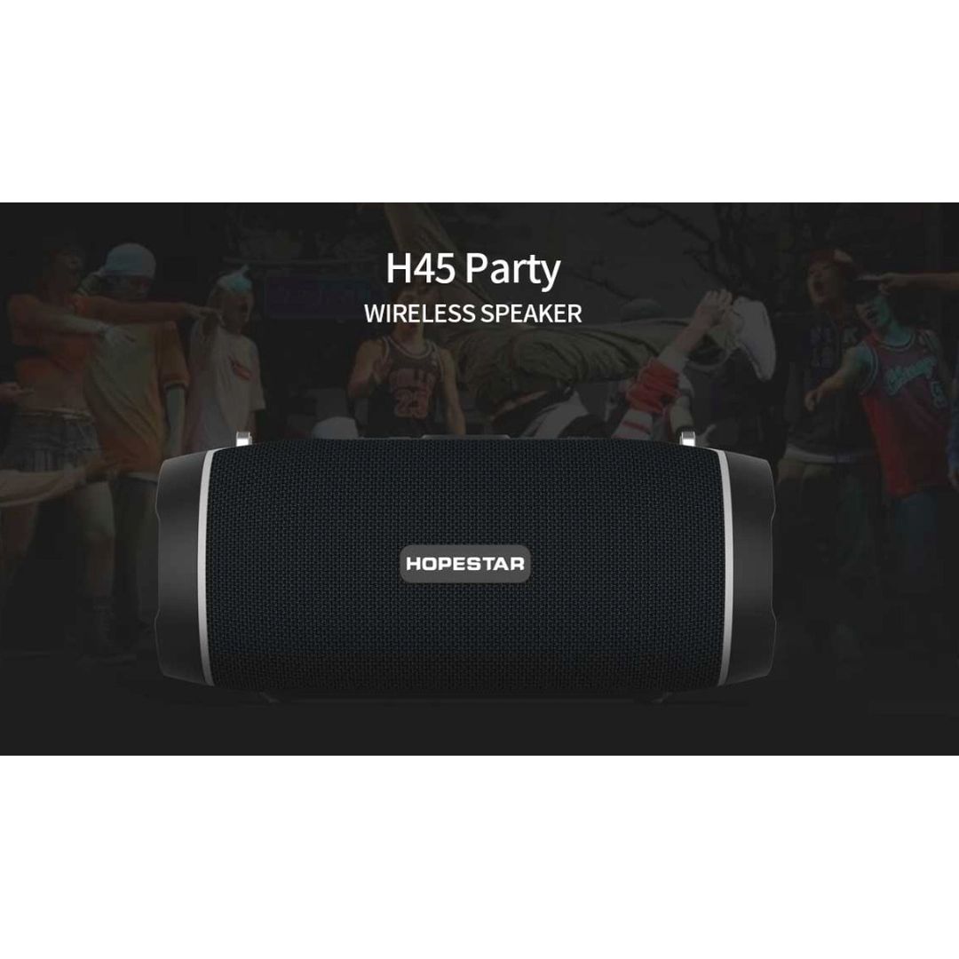 Hopestar H45 Party Ηχείο Bluetooth 10W με Ραδιόφωνο και Διάρκεια Μπαταρίας έως 4 ώρες Μαύρο