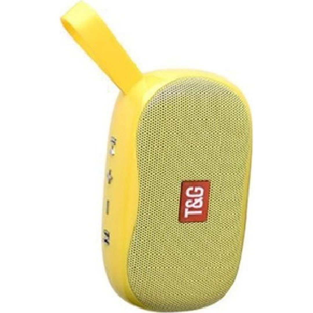 T&G TG-173 Ηχείο Bluetooth 5W με Ραδιόφωνο και Διάρκεια Μπαταρίας έως 6 ώρες Κίτρινο