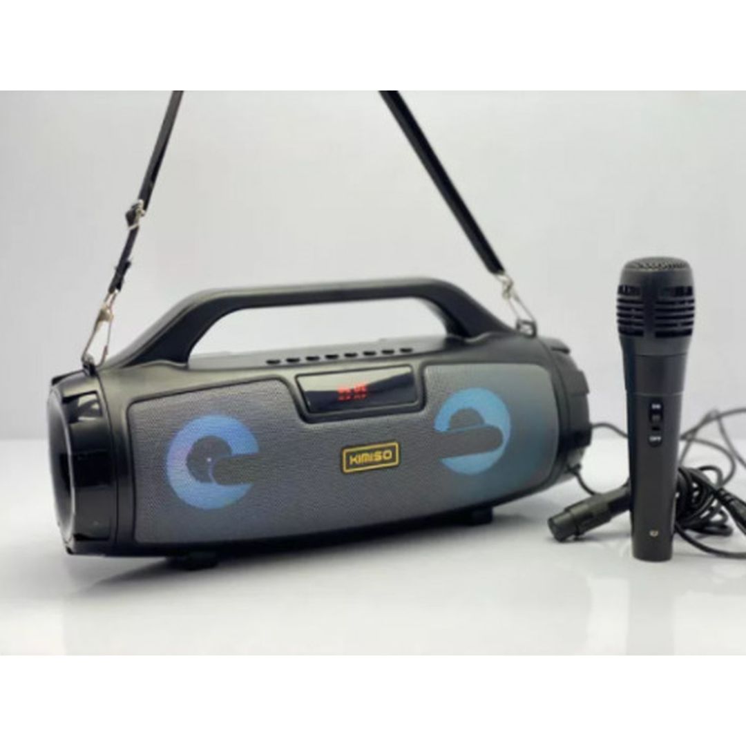 Σύστημα Karaoke με Ενσύρματo Μικρόφωνo Kimiso KM-S3 σε Γκρι Χρώμα