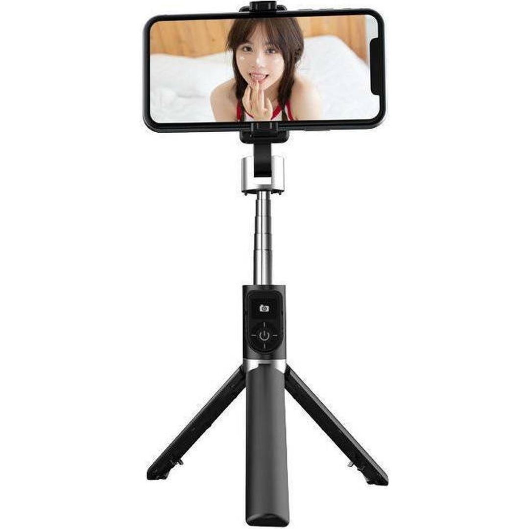 Proda PD-P70S Selfie Stick Τρίποδο Κινητού Μαύρο