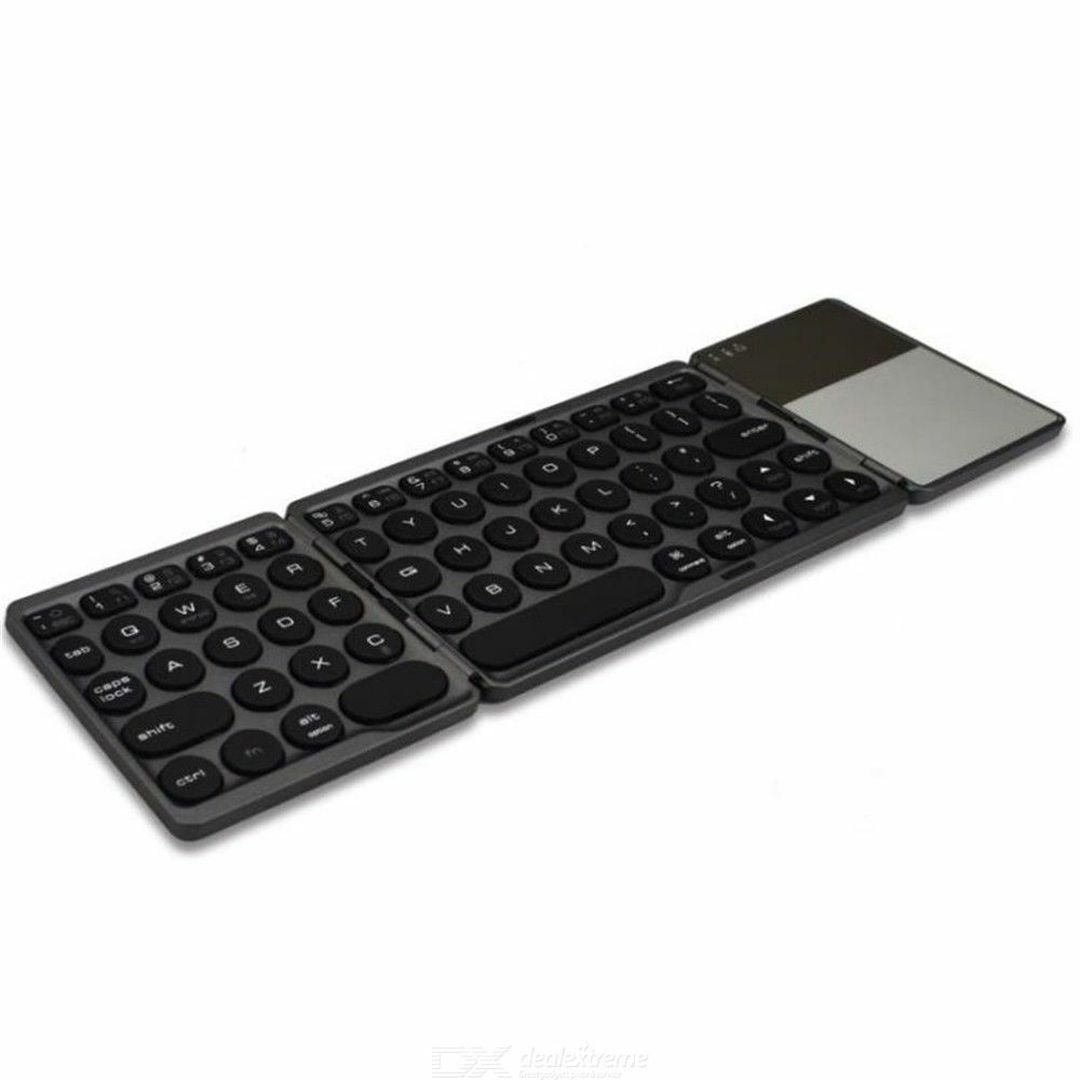 BT-86 Mini Foldable Ασύρματο Bluetooth Πληκτρολόγιο με Touchpad Αγγλικό US