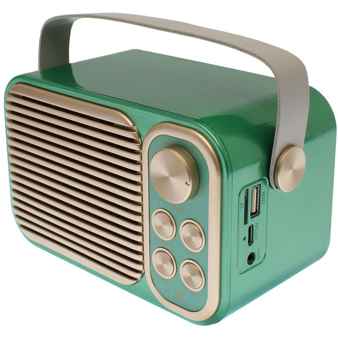 Σύστημα Karaoke με Ασύρματo Μικρόφωνo YS-104 σε Πράσινο Χρώμα