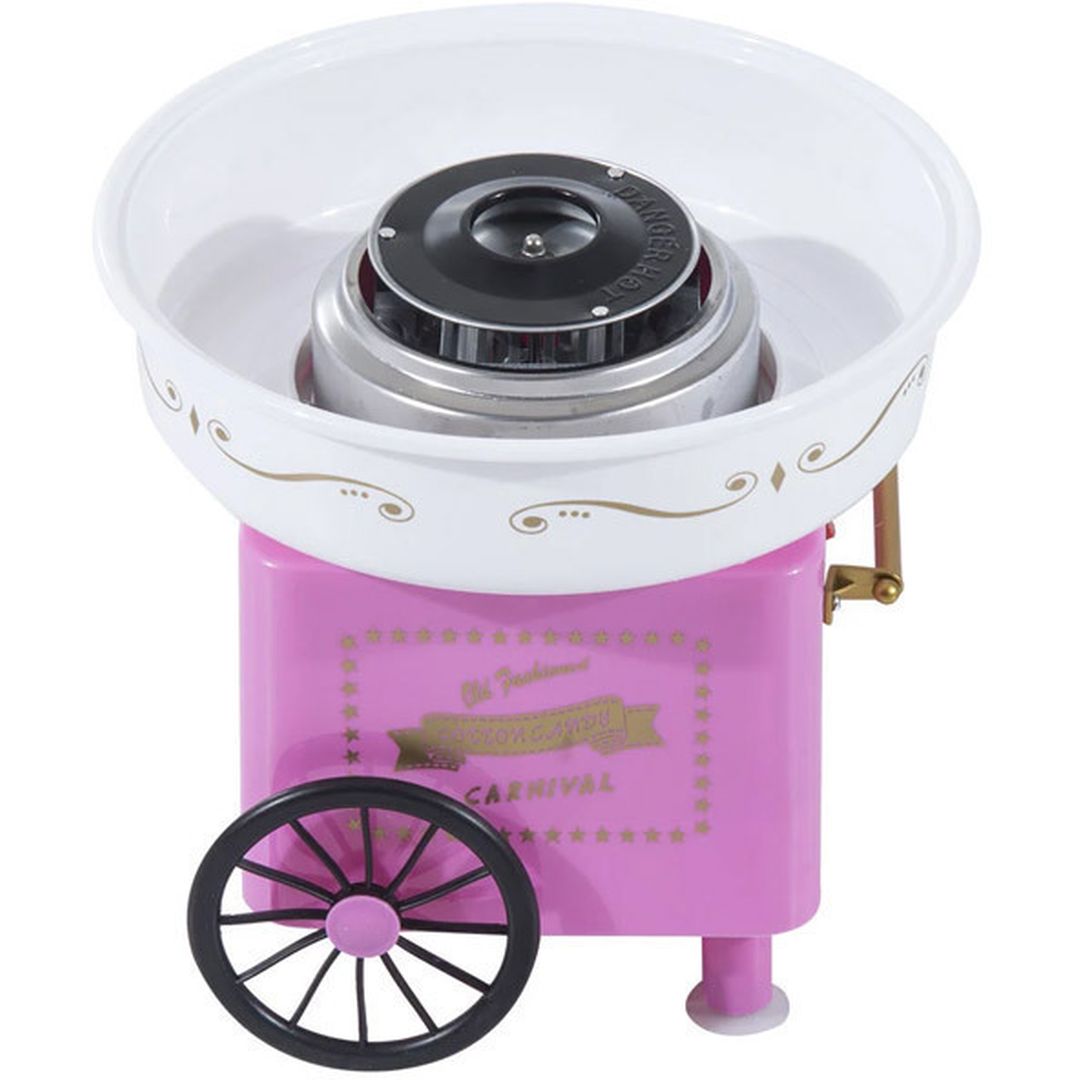 HomCom 800-018 Μηχανή για Μαλλί της Γριάς 30cm Ροζ