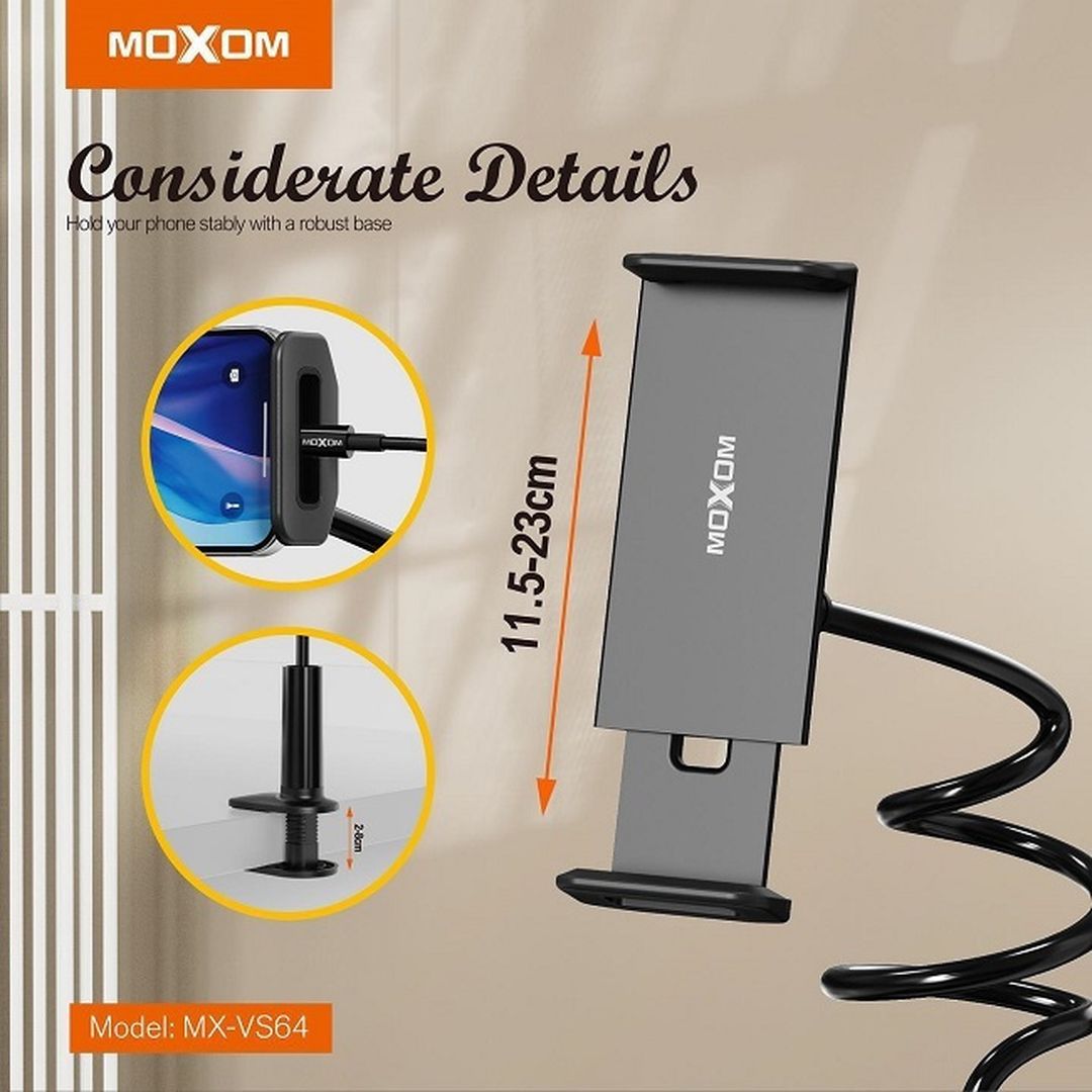Moxom MX-VS64 Βάση Tablet με Βραχίονα σε Μαύρο χρώμα