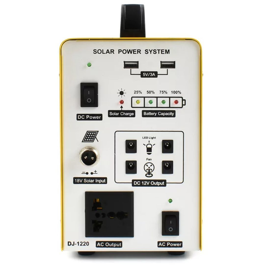 Ηλιακό σύστημα φωτισμού Σταθμός Φόρτισης 300W Κίτρινο