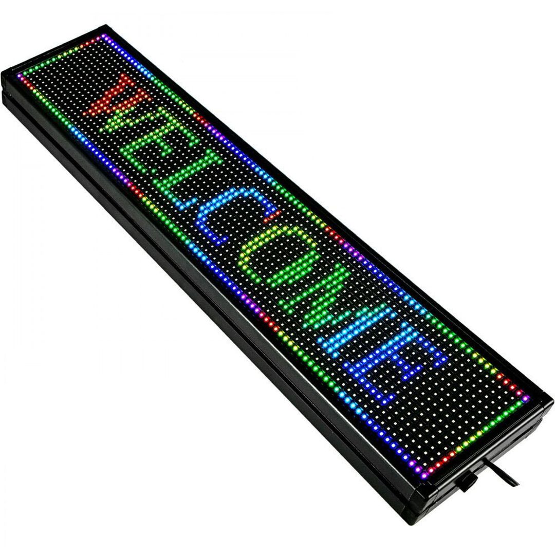 LED Κυλιόμενη Πινακίδα Wifi RGB Μονής Όψης 50-60Hz 220V 99x19x5cm