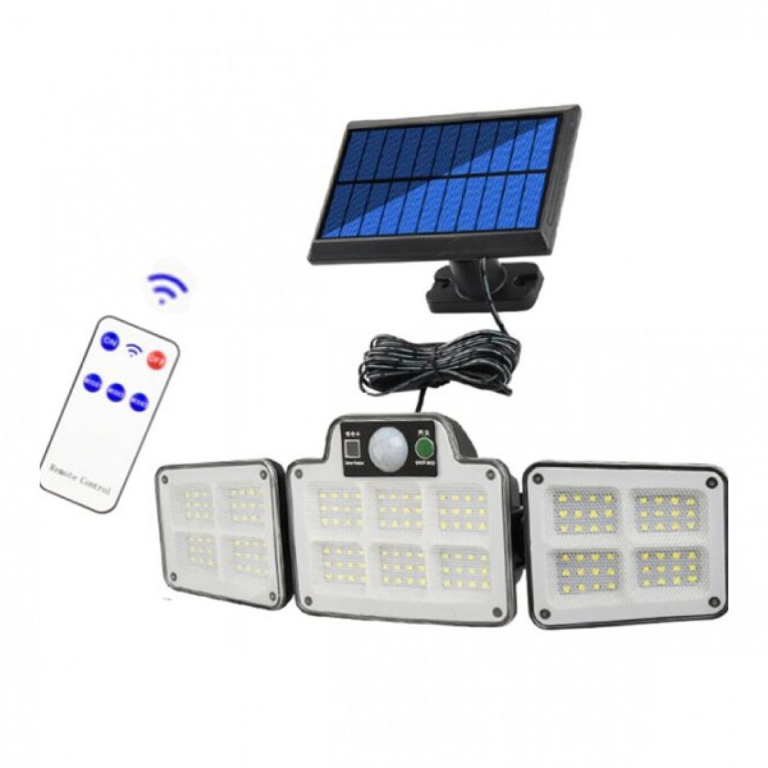 Aerbes Επιτοίχιο Ηλιακό Φωτιστικό με Αισθητήρα Κίνησης και Τηλεχειριστήριο IP65 AB-TA168