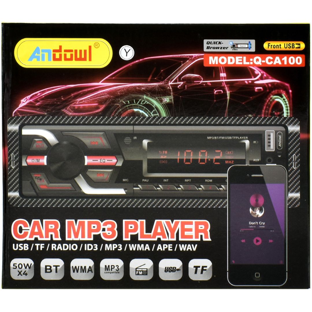 Andowl Ηχοσύστημα Αυτοκινήτου 1DIN (Bluetooth/USB/WiFi/GPS) Q-CA100
