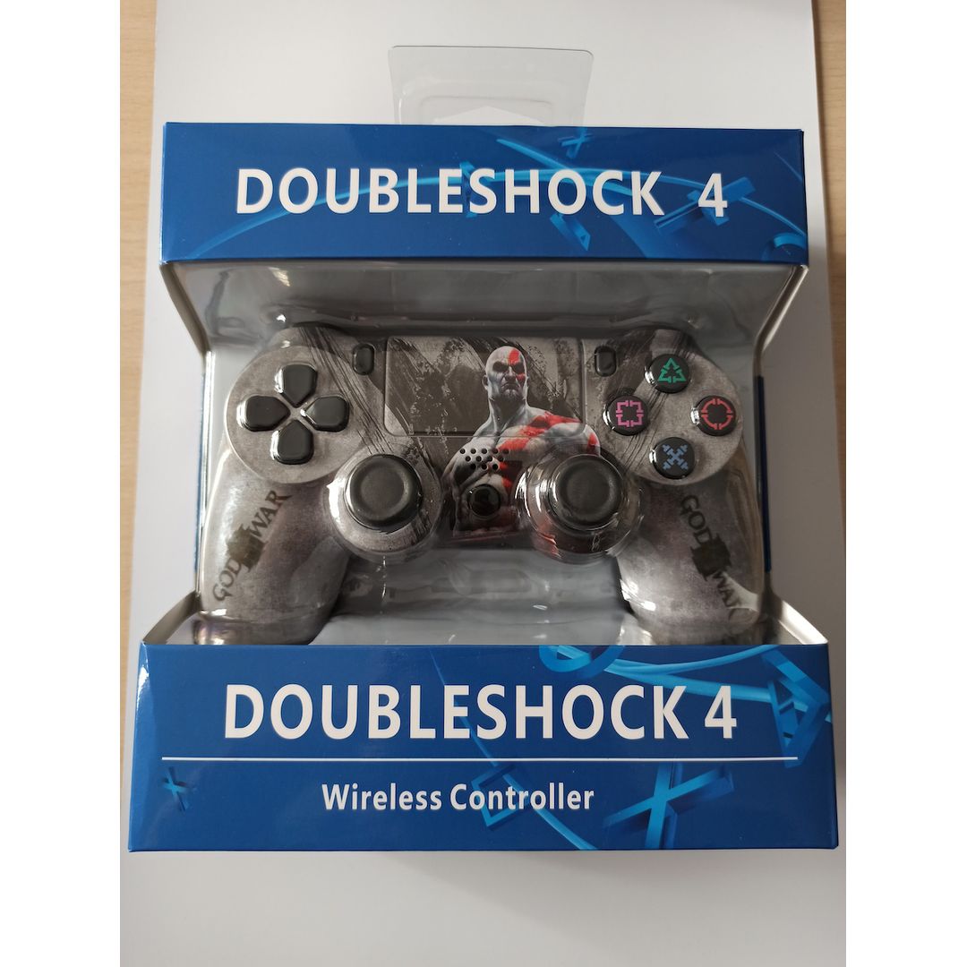 Doubleshock Ασύρματο Gamepad για PS4 God Of War Γκρι