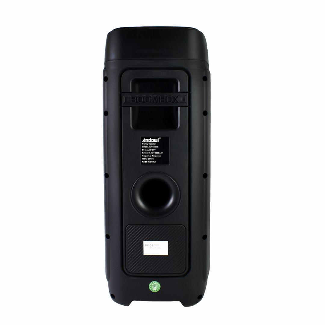 Andowl Σύστημα Karaoke με Ασύρματo Μικρόφωνo Q-YX9000 σε Μαύρο Χρώμα