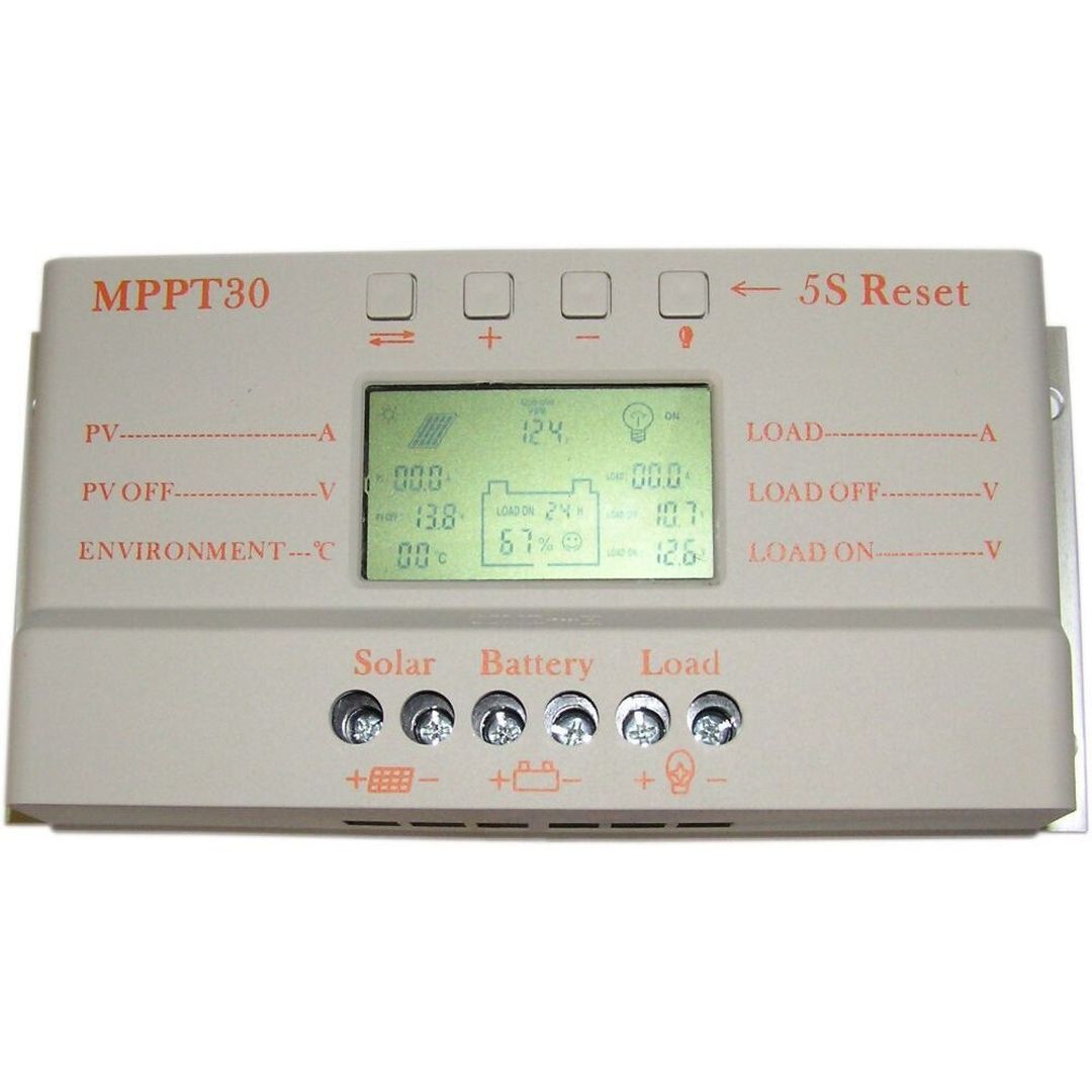 Ρυθμιστής Φόρτισης LCD 30Ah 12V/24V MPPT30