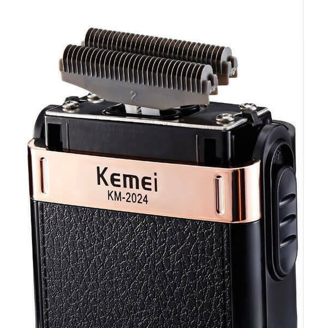 Kemei KM-2024 Ξυριστική Μηχανή Προσώπου Επαναφορτιζόμενη Μαύρη