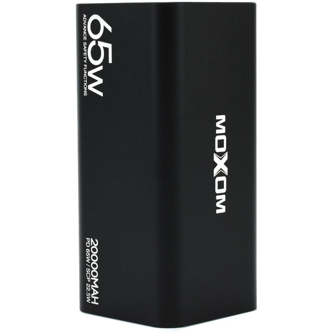 Moxom MX-PB72 Power Bank 20000mAh 65W με 2 Θύρες USB-A και 2 Θύρες USB-C Power Delivery Μαύρο