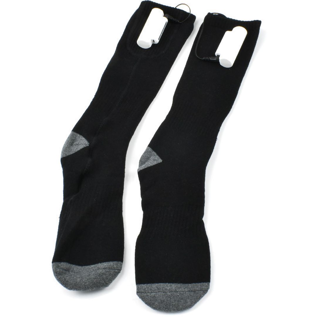 Σετ Θερμαινόμενες Χοντρές Κάλτσες 2τμχ με Mini Powerbank Y201 Μαύρο