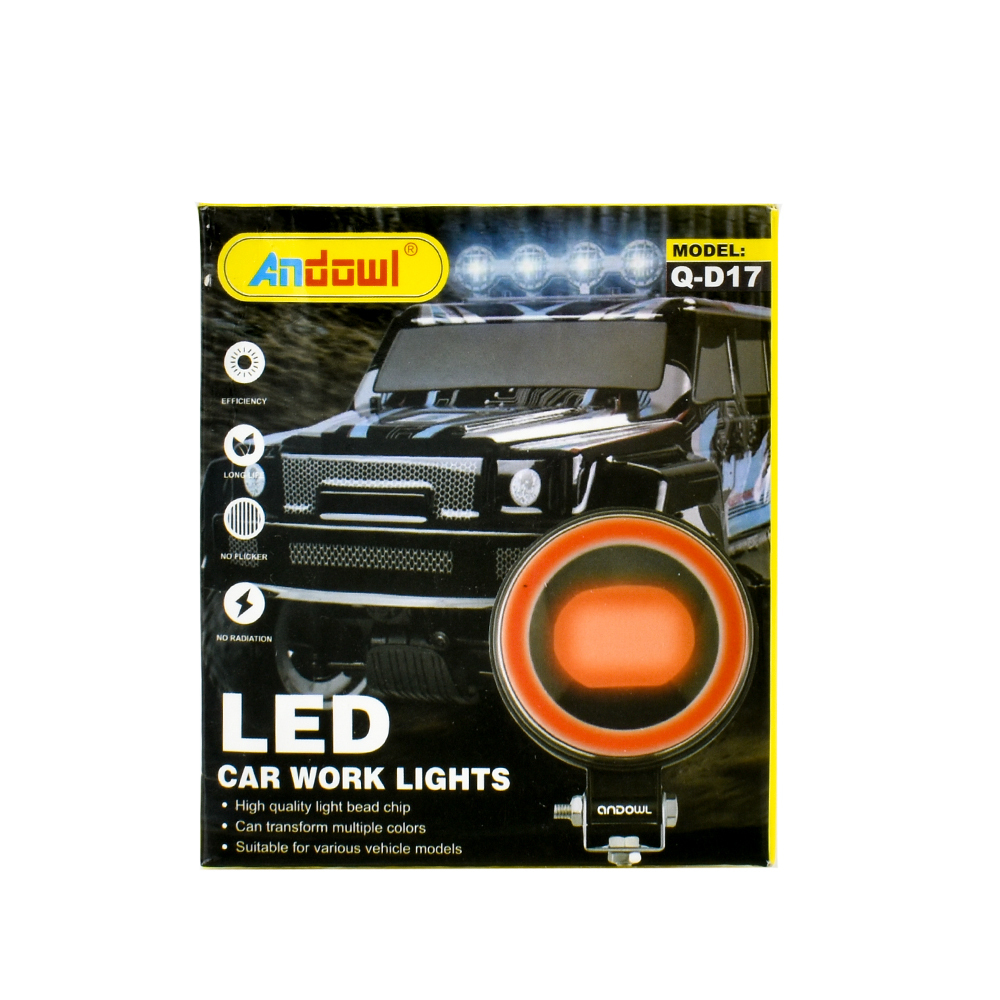 Andowl Στρογγυλός Προβολέας Αυτοκινήτου LED 8.5cm με Λευκό Φωτισμό 1τμχ Q-D17