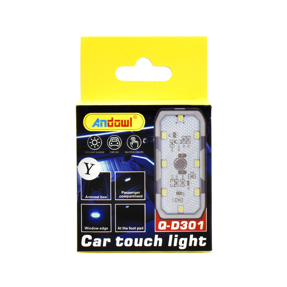 Διακοσμητικό Φωτιστικό LED Αφής Λευκού Φωτισμού για Αυτοκίνητο Andowl Q-D301