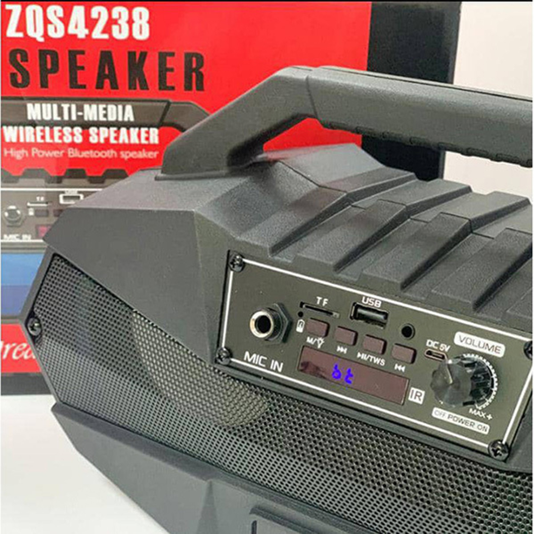 Σύστημα Karaoke με Ενσύρματo Μικρόφωνo ZQS4238 σε Μαύρο Χρώμα