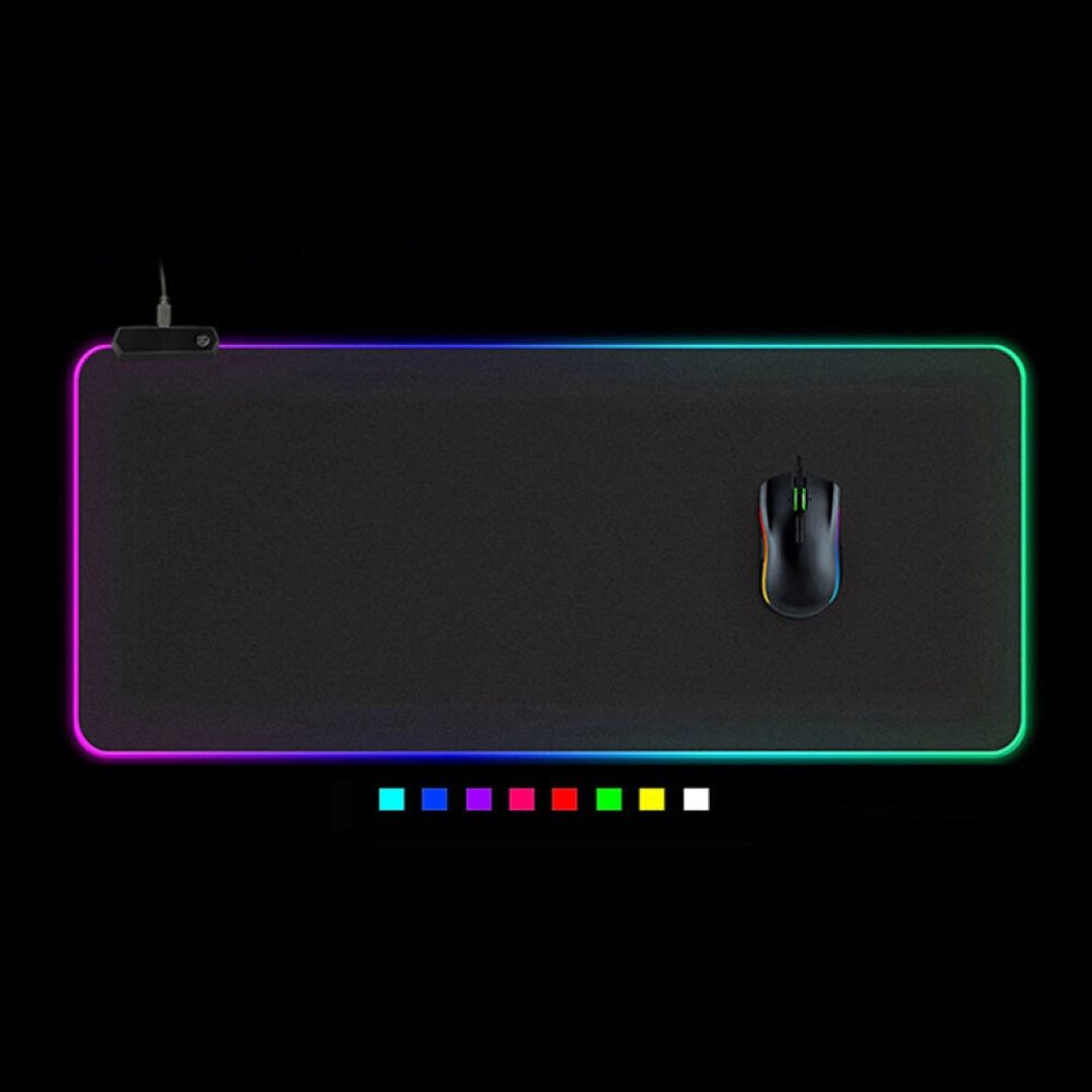 Weibo K12 Gaming Mouse Pad XXL 900mm με RGB Φωτισμό Μαύρο