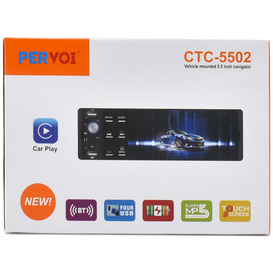 PerVoi Ηχοσύστημα Αυτοκινήτου 1DIN (Bluetooth/USB) CTC-5502