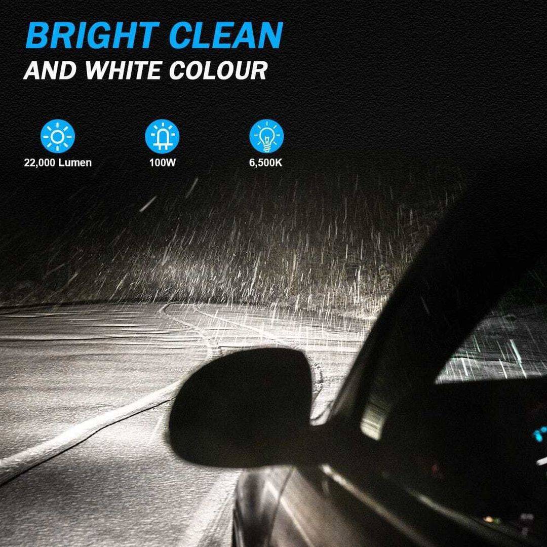 NovSight Λάμπες Αυτοκινήτου H4 LED 6500K Ψυχρό Λευκό 100W 2τμχ A500-N62-H4