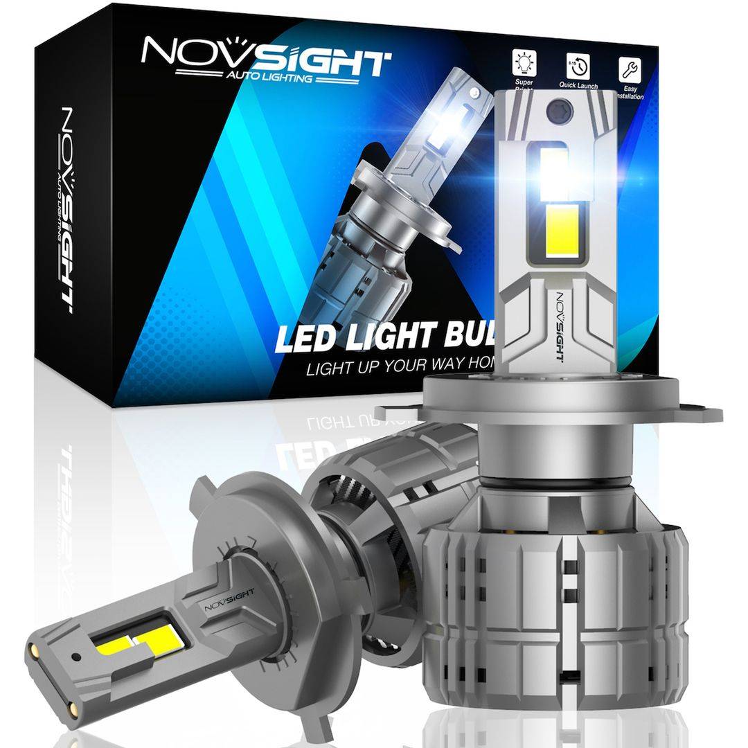NovSight A500-N60-H4 Λάμπες Αυτοκινήτου H4 LED 6500K Ψυχρό Λευκό 12V 100W 2τμχ