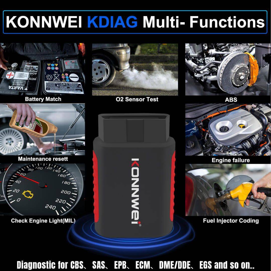 Konnwei KDIAG Διαγνωστικός σαρωτής πλήρους συστήματος OBD2 KONNWEI KDIAG