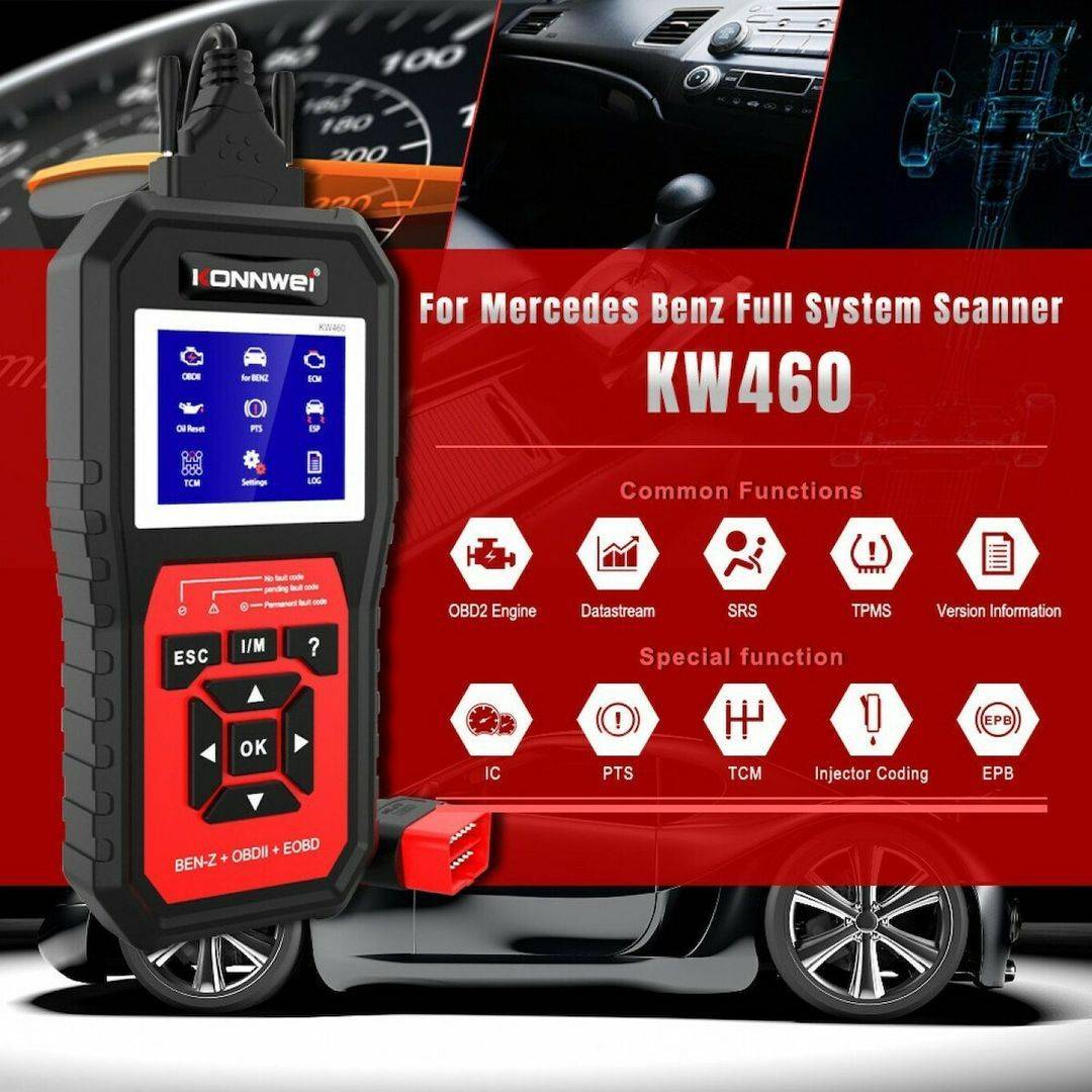 Konnwei KW460 Διαγνωστικό Αυτοκινήτου Ψηφιακό OBD 2 με Καλώδιο