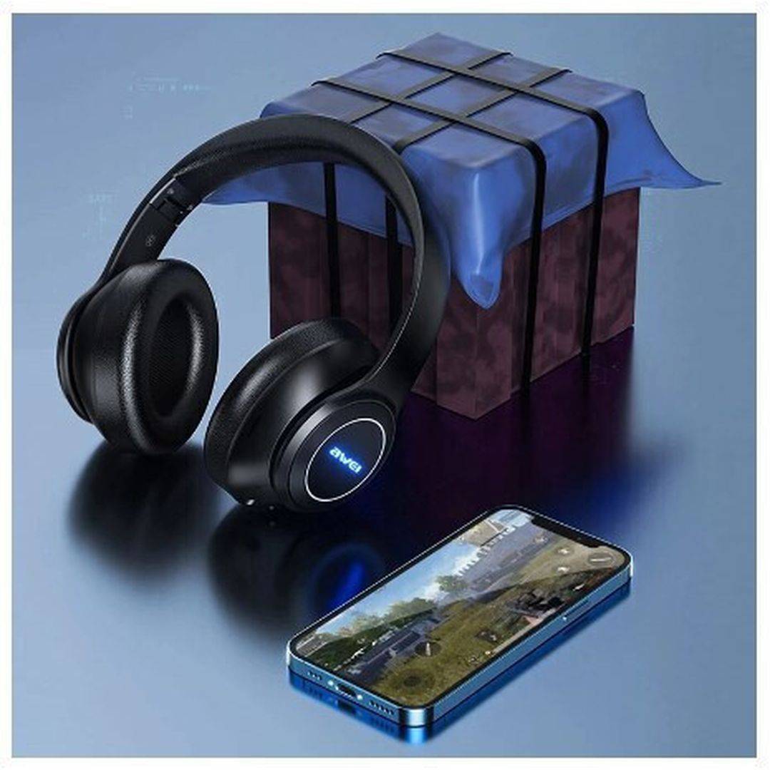 Awei A200BL Ασύρματα Bluetooth Over Ear Ακουστικά με 7 ώρες Λειτουργίας Μαύρα