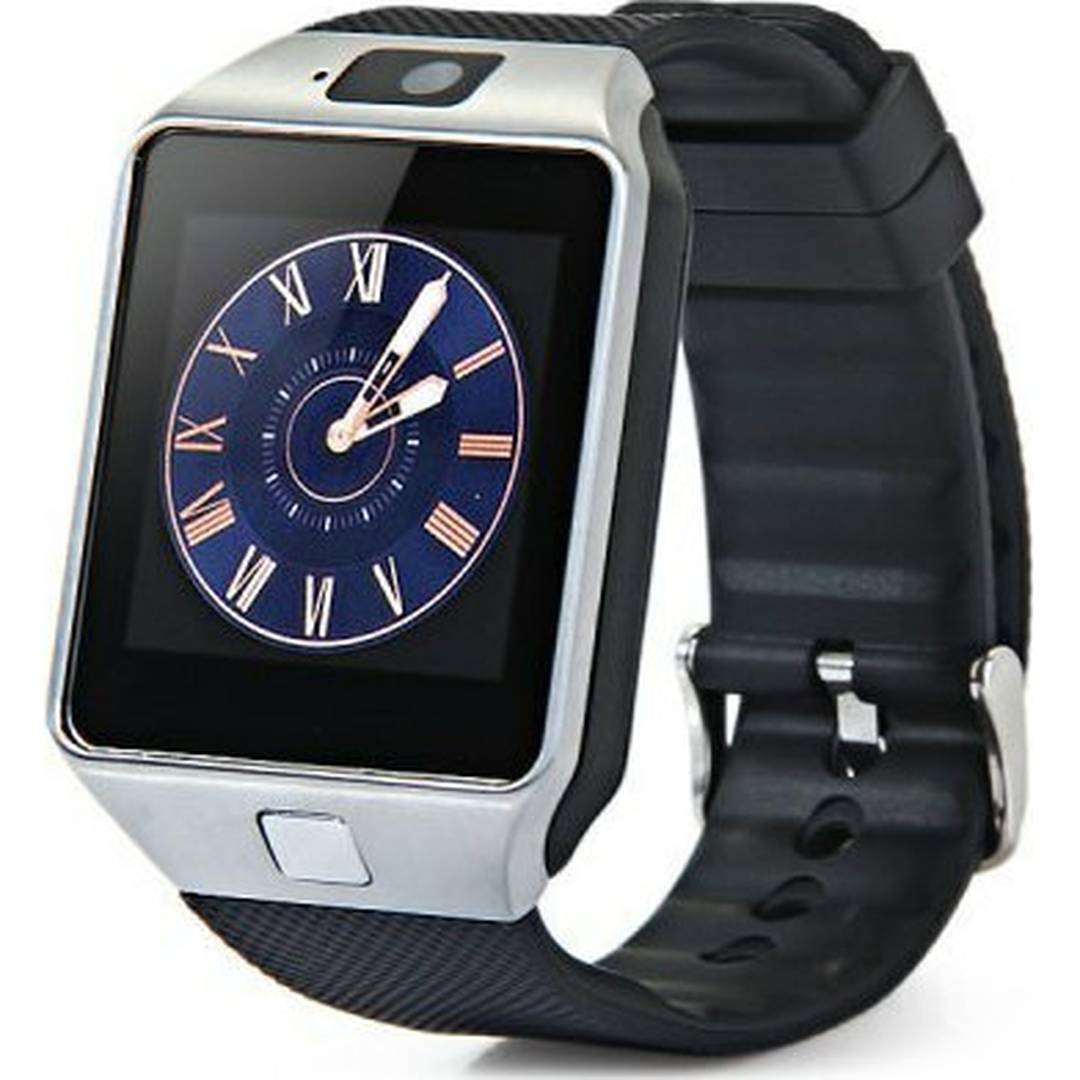 DZ09 43mm Smartwatch με SIM (Ασημί)
