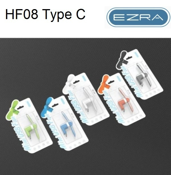 Ezra HF-08 Ανεμιστηράκι Κινητού USB Type-C Μαύρο